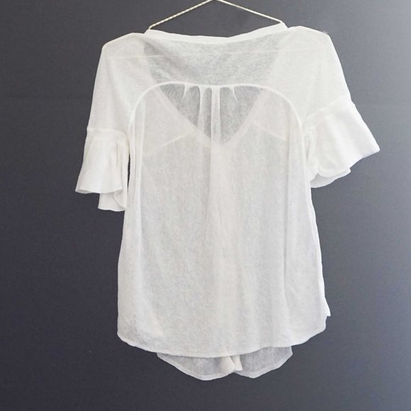 A/X Armani Exchange White Short Sleeve Cardigan S - Picture 4 of 4